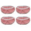 4Pieces High Absorbent Plush Mop Refills Pad Strong Dust-Pink 2 1