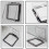 3X PC Power Button Cover Power Button  Cover Dustproof Safety Power Button  Cover 6