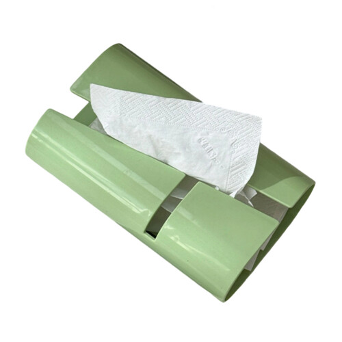 Unique Shape Desktop Napkin Dispenser Home Decors Tissue-Yellow