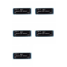 5pcs 3.12 Inch OLED Display 256x64 SSD1322 Driver Graphic LCD Module Parallel/SPI Soldering Pin for /C51 White