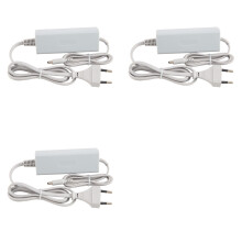 3X Replacement AC Power Supply Adapter Gamepad Controll Power Charger for WiiU Game Console EU Plug