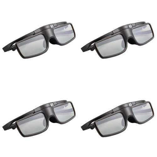 4X Active Shutter 3D Glasses for  TW5700/5400/5600/930 for ,  3D TV Rechargeable  RF Projector