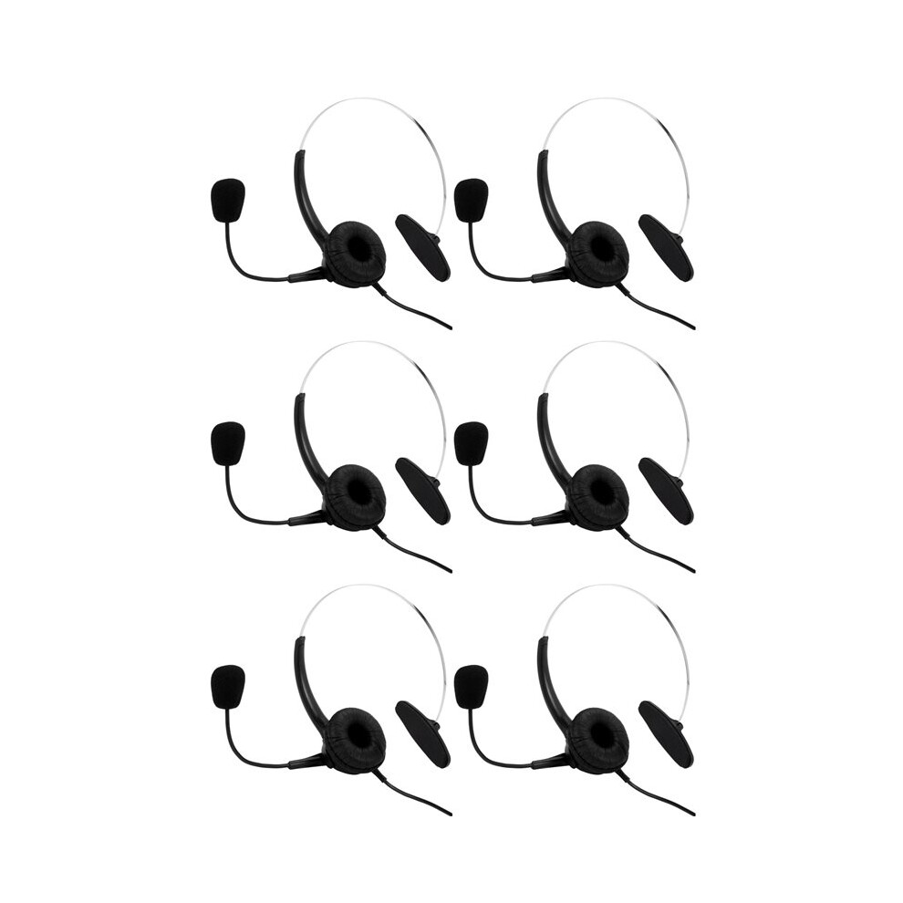 6X Rj9 Call Center Headphone Monaural Headphone Noise Reduction Headset Call Headphone With Mic 6031255078890