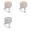 3X Tuya ZigBee  Battery Water Gas Valve Controller Automatic Low Power Consumption Voice Control for Alexa 1