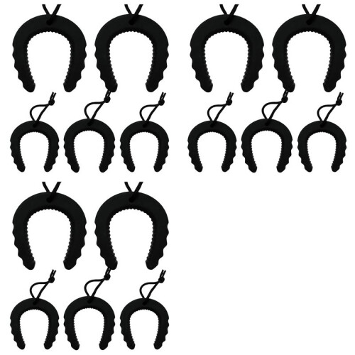 15Pack First Responder Deurstoppers, Deurklem voor Wetshandhaving, Hulpdiensten, Zwarte Deurstoppers Wig