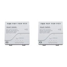 2X EWelink -Fernbedienung, WLAN-Schaltmodul, 4 Kanäle, 7-32 V, USB, 5 V, Selbstsperrend, RF433, Empfang, 4-Wege-Relais