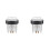 2PCS Illuminated Led Push Button 28mm Nut with 4Pin Light Cable for Zero Delay Board Arcade Game Machine Parts White 1