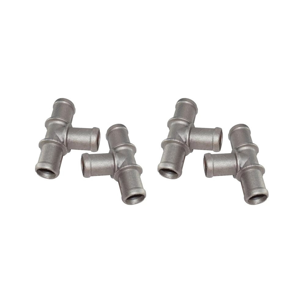 4Pcs 3/4In X 3/4In X 3/4In Car Tee Coolant Heater Hose Connectors Fittings Adapters High Quality Auto Accessories Light 6032398889206