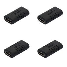 4X USB C Adapter Buchse auf Buchse C Typ Adapter Gerade Micro-USB C Adapter USB 3.1 Typ-C Konverter Umsetzer