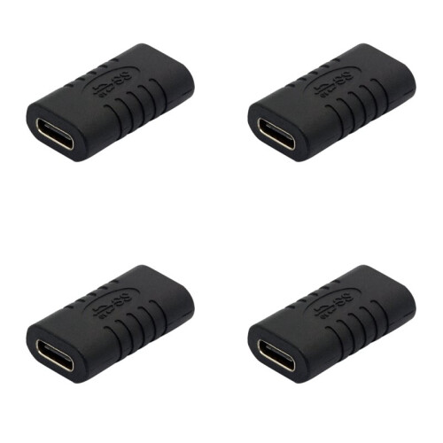 4X USB C Adapter Buchse auf Buchse C Typ Adapter Gerade Micro-USB C Adapter USB 3.1 Typ-C Konverter Umsetzer