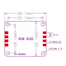2X DY-AP3001 Power Amplifier Board 10W/20W/30W Monoblock Amplifier Class D AMP Amplificador for 4Ω-8Ω Speaker 8V-24V