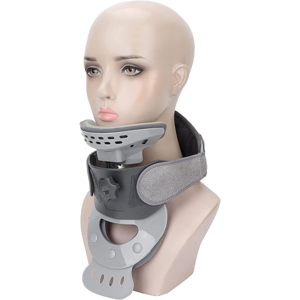 Adjustable Heated Neck Traction Device for Pain Relief, Ergonomic Cervical Support Brace for Stiff Neck and Posture Correction