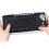 2X 2.4GHz Wireless Keyboard with Trackball Mouse Scroll Wheel Remote Control for Android TV BOX  TV PC Silver 7