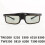 4X Active Shutter 3D Glasses for  TW5700/5400/5600/930 for ,  3D TV Rechargeable  RF Projector 5