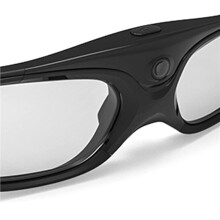 2X Gafas 3D para Proyectores DLP Link, Gafas 3D con Obturador, Gafas para TV 3D DLP