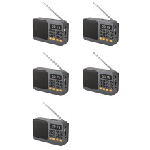 5X FM Radio DAB Radio Portable Small Emergency Recargable Ham Sound Box Vintage Music Speaker Mp3 A