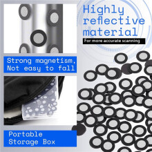 800 Pcs 3D Magnetic Tracking Dot for Scanner Inner 6.0 mm Outer 10 mm Scanning Reference Point  for 3D Scanning
