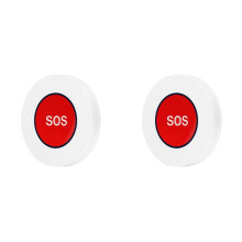 2X Alarme Sans Fil Tuya ZigBee SOS, Bouton D'Urgence, Interrupteur, Alarme pour Enfants Âgés, Télécommande Tuya Life