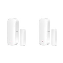 2X Sensore per Porta Zigbee, Sensore per Finestra, Rilevatore di Apertura Porta Tuya, Sensore per Porta Intelligente Wireless, Allarme per Sicurezza e