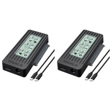 2X ShuoLe Cable Adaptador de Disco Duro USB C A  IDE para Disco Duro HDD/SSD  III de 3,5 y 2,5 Pulgadas para PC y Portátil
