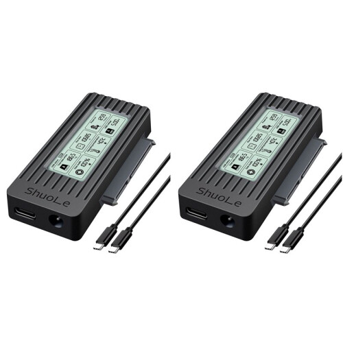 2X ShuoLe USB C para  IDE Cabo Conversor de Disco Rígido para 3,5 2,5 Polegadas HDD/SSD  III Adaptador de Disco Rígido para PC Laptop
