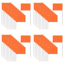 200Pack Marking Flags, Orange Yard Flags 15x4x5Inch,  Flags, Lawn Flags Markers, Irrigation Flags, Landscape Flags