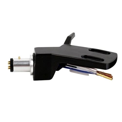 5X Turntable Headshell Aluminium Alloy Headshell Record Turntable Needle Replacement Phono Stylus Cartridges Rack Black 2