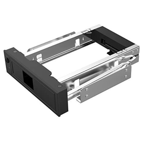 5X 1106SS 5.25 CD-ROM de Rack Móvel Hot Swap Sem Bandeja de 3,5 Polegadas Adaptador SSD de Disco Rígido  Interno - Preto 1