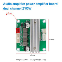 2X TPA3116 Scheda Amplificatore Audio Stereo TPA3116D2 Modulo Amplificatore di Potenza Digitale A Doppio Canale 50W e 50W DC12-24V