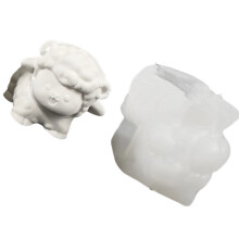 Moule à bougie en forme de mouton en Silicone-petit mouton003