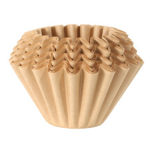 100pcs Unbleached Cone Shaped Coffee Filters-true color 155