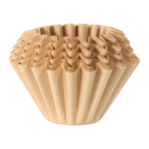 100pcs Unbleached Cone Shaped Coffee Filters-true color 155