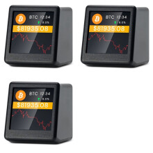 3X Ny 2.4G WiFi Crypto Tracker Crypto Price Displayer 300 Stora Kryptovalutor Kan Växlas Fritt för NerdMiner A
