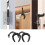 15Pack First Responder Deurstoppers, Deurklem voor Wetshandhaving, Hulpdiensten, Zwarte Deurstoppers Wig 6