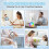 Sticker Printer Print 6 Rolls Sticker Printer with 7 Color Lighting Mode, Compatible with IOS and Android 7