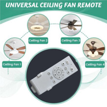 3X Universele Plafondventilator Afstandsbedieningsset, Laagspanning 30W Ventilator, Lichtdrivercontroller, 6-Snelheden en Timing Afstandsbediening