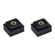 2X Uchwyt Stopki Lampy Błyskowej Standardowy Adapter Mocowania Stopki Lampy Błyskowej do Śruby 1/4 Cal do Statywu Oświetleniowego Studyjnego,