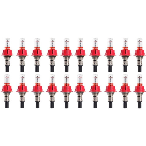 20 Pcs Underfloor Heating Manifold Flow Meter, Visual Flow Monitoring Regulator for Underfloor Heating Systems(1/2)