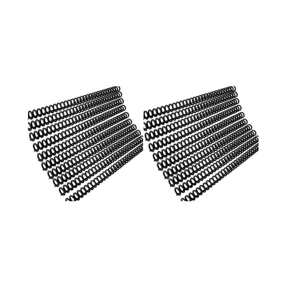40Pcs Plastic 30-Hole Loose Leaf Binders Ring Combs 85 Sheets Capacity For Diy Notebook Album Black 4712589574785