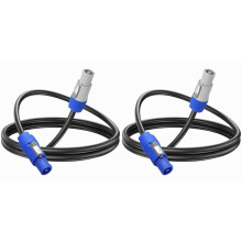 2X 16AWG PowerCon Power Cable AC PowerCon Input to PowerCon Output 15A 3Pin Power Extension Cable