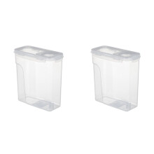 2X 3D Printer PLA Filament Drying Box 1KG Material Tray Double Layer Sealing 4L Moisture Proof Storage Container White