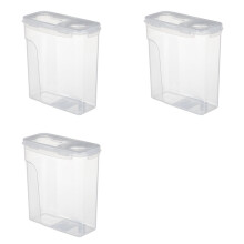 3X 3D Printer PLA Filament Drying Box 1KG Material Tray Double Layer Sealing 4L Moisture Proof Storage Container White