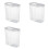 3X 3D Printer PLA Filament Drying Box 1KG Material Tray Double Layer Sealing 4L Moisture Proof Storage Container White 1