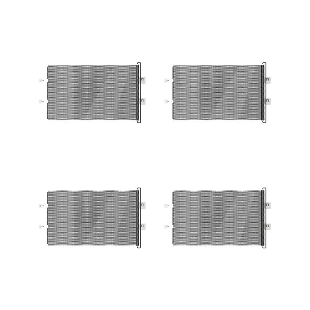 4X Retractable Pet Safety Gate Baby Barrier Indoor Mesh Fence Stair Barrier With Reinforced Strip Prevent Brecantia