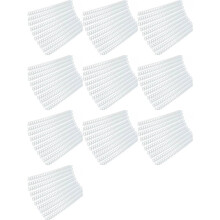 200pcs Plastic 30-Hole Loose Leaf Binders Ring Combs 85 Sheets Capacity for DIY Notebook Album Transparent