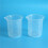 Kitchen Lab Graduated Beaker Clear Plastic Measuring Cup Thicken with Cap Measuring Jug 200mL 20pcs 3