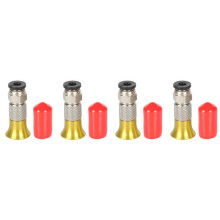 4x PC4-M6 Pneumatic Straight Connector 3D Printer Filament Dryer Box 4x2.5mm PTFE Tube 1.75mm M6 Feed Fitting Coupler