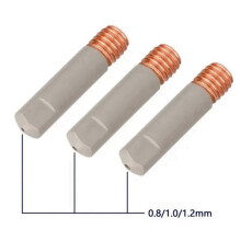 100pcs MB15AK Welding Nozzle Tips Coating Protect M6 Gas Nozzle Tip 0.8mm MIG Welding Tool Parts