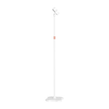 Adjustable 360 Degree Hair Dryer Stand with Heavy Stable Base, Hands Blow Dryer Holder for Bathroom, White