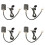 4X voor  RAV4  AUX Adapter Handsfree Disc Box Harnas met Microfoon  Verbindingsmodule 1